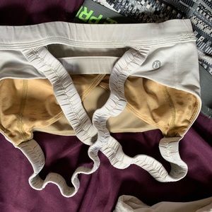 Nike Pro pants, Lululemon sports bra and headband